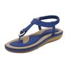 Sandálias femininas de verão 2025 europeias e americanas confortáveis respiráveis resistentes ao desgaste antiderrapantes tendão costura plana sapatos femininos 36-43