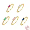 Anillo de Diamante Ins de Plata de Ley S925 Anillo de Diamante Simple Joyería Venta Caliente Europea y Americana Lujo Accesible Nicho Elegante Anillo de Compromiso