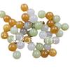 Contas Soltas de Jade com Múltiplas Contas Facetadas Cor de Açúcar Branco Transparente Quartzo Verde Pedra de Jade Contas de Cor Mista Pulseira Colar Joias Contas
