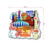 [Shanghái] Pegatinas de Refrigerador de Viaje por la Ciudad de Shanghái Souvenirs de Viaje de Shanghái Marea Nacional Pegatinas de Refrigerador de Madera 3D Venta al por Mayor