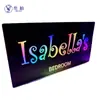 Espejo Iluminado con Nombre LED de 12 Colores para Sitios Web Independientes, Espejo Iluminado con Nombre Familiar Personalizado, Adorno de Mesita de Noche Regalo