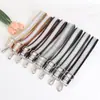 Accesorios para Correa de Bolso de Mujer Color Plateado con Brillo Cinta Rayada Longitud Ajustable Correa Cruzada Correa de Hombro Única Correa Transfronteriza