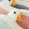 Almohada de Ganso de Dibujos Animados Esterilla Refrigerante para Panza de Gato Almohada Dormitorio Dormir Individual Espuma de Memoria Protección del Cuello Almohada de Verano para Niños