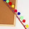 Vendas Diretas da Fábrica e Fornecimento em Estoque 3cm Lã de Caxemira Colorida Bola de Pelo Artesanal Renda Roupas Acessórios Étnicos