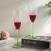Copa de Vino Tinto Vintage, Copa de Champaña, Taza Retro Estéticamente Agradable, Copa de Vino Floral Gradiente de Color Lujo Ligero, Copa para Uso Doméstico