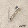 Acessórios de Cabelo DIY Broche Alfinete de Segurança Simples Prata Material de Colar Feito à Mão 25/35/45mm