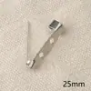 Acessórios de Cabelo DIY Broche Alfinete de Segurança Simples Prata Materiais de Colagem Feitos à Mão 25/35/45mm