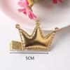 Joyería linda para niños Pinza para el pelo de corona de oro coreana estrella pinza de presión color cebolla dorada tocado al por mayor