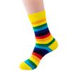 Meias Masculinas Marinheiro Listradas Arco-Íris Esporte Algodão Novidade Meias Femininas Masculinas Cano Longo Cor Tripulação Amazon