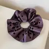 Lazo para el pelo de lunares grandes de doble capa estilo coreano Anillo elegante para el pelo Cuerda de tela clásica para el pelo Scrunchie Accesorio para el pelo Estilo nuevo