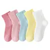 Calcetines para Niños, Calcetines de Malla de Caña Media para Niños, Calcetines Deportivos Finos y Transpirables de Verano, Calcetines Blancos para Estudiantes, Calcetines para Bebés Niñas