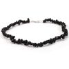 Collar de piedra natural de cristal de grava irregular de color exclusivo transfronterizo, cadena para el cuello estilo boho ins, cadena para la clavícula