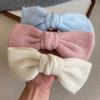 Horquilla con lazo de lana tejida a mano para otoño e invierno, pinza para el pelo con temperamento para niña, accesorios para el cabello boutique