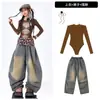 Ropa para Niñas de Jazz Danza Urbana de Moda Trajes de Presentación de Street Dance para Niños Estilo Dulce y Fresco para Grupos de Niñas Disfraces de Presentación de Baile para Niños