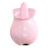 Aifei Mu Si Rose Flower Suck Sucker Full Court Flor Língua Lamber Vibrador Telescópico Ovo Pulando Masturbador Feminino