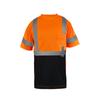 Ropa Reflectante con Advertencia de Seguridad de Estándar Americano para Construcción Vial, Hecha de Camiseta Reflectante de Poliéster Tejido de Ojo de Pájaro