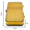 Caja de Almacenamiento Caja para Señuelos de Pesca Caja para Anzuelos Anzuelo con Plomo Multifuncional de Doble Cara Caja para Señuelos Luya Doble Capa Impermeable Señuelos Pequeños Accesorios