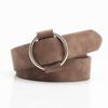 Cinto Feminino Fivela Redonda Sem Furo Ajustável Livremente Versátil Cinto Decorativo para Vestido Roupas Não Porosas Combinando Cinto para Calça Fábrica