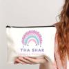 Amazon AliExpress Bolsa Cosmética Lona tamaño pequeño Bolsa con Cremallera Almacenamiento Algodón Transfronteriza Portátil Bolsa de Mano para Lavado