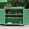  cobertizo de almacenamiento para jardín exterior protección solar casa de herramientas para patio madera anticorrosión gabinete para balcón estante de almacenamiento para artículos varios