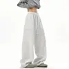 Pantalones Deportivos Lisos de Moda Americana Tendencia para Hombre, Nuevos de Otoño e Invierno Elegantes Juveniles de Pierna Recta Casuales de Pierna Ancha Largos para Hombre