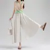 Pantalones Falda Yamamoto de Pierna Ancha para Mujer, Nuevo Estilo Primavera/Verano 2026, Pantalones Falda de Algodón y Lino con Caída Petite de Nueve Puntos