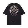 Camiseta Estampada Holgada de Marca de Verano de Moda Chrom2026Ss para Hombres y Mujeres
