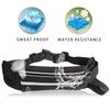 Bolsa de Cintura Esportiva para Exterior, Bolsa de Cintura para Corrida ao Ar Livre, Bolsa de Cintura em Material de Mergulho, Bolsa de Cintura Fitness para Celular com Cinto para Garrafa de Água, Portátil