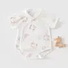 Mameluco Jingqi para Bebé Estilo Primavera Mono Triángulo Algodón Puro Mameluco para Recién Nacido Ropa para Bebés Pequeños