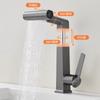 Grifo extraíble para lavabo bajo encimera, grifo monomando de cobre para lavabo, grifo mezclador moderno minimalista