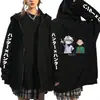 Suéter con capucha estampado de Cazador a Tiempo Completo de Anime HUNTER x HUNTER Venta Caliente Transfronteriza Cardigan Holgado Casual