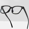 Gafas Lisas Versátiles Ultraligeras con Montura Negra de Tr90, Se Pueden Adaptar con Lentes Graduados, Bisagras de Metal de Alta Calidad Estilo Coreano, Gafas Sin Graduación que Bloquean la Luz Azul