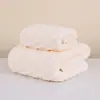 Toalla de Rayas Dulces, Toalla de Baño Gruesa de Coral Fleece, Absorbente y Sin Pelusa, Toalla de Playa Doméstica para Hombres y Mujeres, Secado Rápido de Coral Fleece