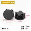 Tapón redondo negro tapón redondo para tubo de acero inoxidable tapón para pie de tubo de acero cabeza de tapón de recubrimiento de tubo de acero cabeza rellena cubierta para pie de mesa y silla tapón para tubo de mueble