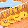 Lindo Llavero de Sol Pequeño Colgante Decorativo para Mochila de Estudiante Regalo Llavero de Sol de Acrílico de Dibujos Animados