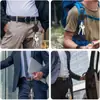 Mosquetón Negro al por Mayor Anti-Pérdida Resistente Hebilla de Fácil Extracción Cable de Acero Retráctil Colgante para Mochila de Exterior Hebilla de Fácil Extracción
