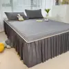 2026 Nuevo Estilo Falda de Cama y Colchoneta de Seda Refrescante Hielo de Seda Juego de Tres Piezas