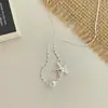Colar de Pérolas Estrela do Mar Frio e Emocional Delicado para Mulheres Design de Nicho Coreano Corrente para Clavícula Luxo Acessível Exquisito Joia Estilo Ins