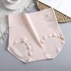 Ropa interior de algodón puro para mujer, bragas transpirables de cintura alta de verano, clásicas, de color sólido, elásticas, cómodas, con entrepierna bacteriostática.