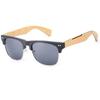 Óculos de Sol com Perna de Bambu Imitação de Madeira Imitação Estilo Retrô Fashion Coreano Novos Óculos Simples Estilo Masculino e Feminino