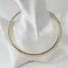 Joyas Lingge Estilo Europeo Americano Minimalismo Extremo Cadena Hueso de Serpiente de Metal Collar Exagerado Estilo Frío Apilamiento Multicapa Collar Dorado para Mujeres