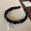 Diadema de Lujo Ligero con Diamantes de Imitación Retorcidos y Cabeza de Diamante, Diadema Simple Versátil de Gama Alta Antideslizante con Dientes, Accesorios para el Cabello, Pasador de Celebridad de Internet para Mujeres