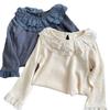 Ropa infantil xingyuan ropa infantil camiseta coreana otoño nuevo niñas estilo occidental suave pit camiseta base top moda primavera y otoño t