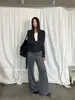 T-PLATFORM Guangzhou Shisanhang 2026 Inverno Emagrecimento Não Gruda Cordão Casual Calça Flare Feminina 26256