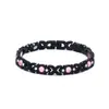 Pulsera Magnética de Energía Desmontable de Moda Popular Europea y Americana Transfronteriza Aleación Ecológica Incrustada de Diamantes Pulsera Ajustable para Mujer