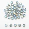 Cuentas de Azulejo de Cristal Piezas Torcidas Redondas Planas Agujero Mediano Cuentas de Vidrio Joyería DIY Pulsera Collar Aretes Cuentas