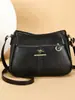 Bolso de Cuero Suave de Moda 2026 para Mujeres de Mediana Edad, Simple y Elegante, Bolso de Hombro de Gran Capacidad, Bolso Cruzado para Mamá