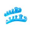 Separador de Dedos de Cinco Orificios Diamante Azul Separador de Pulgar Herramienta para Arte de Uñas