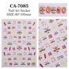 Nuevas pegatinas de arte de uñas en relieve papelería japonesa popular pegatinas de uñas tridimensionales pegatinas de joyería de arte de uñas con grafitis lindos
