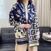 Nuevo Chal Grueso Cálido Estilo Coreano de Invierno Mezcla de Cachemir Bufanda con Letra Ff Bufanda de Letras de Doble Cara Dongdaemun